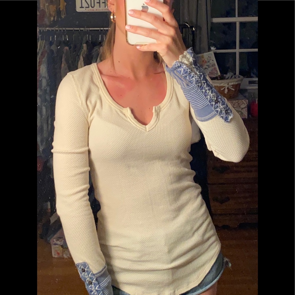 free people long sleeve thermal top